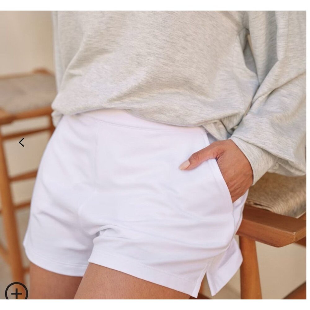 Travis Mathew White High Waist Women’s Shorts